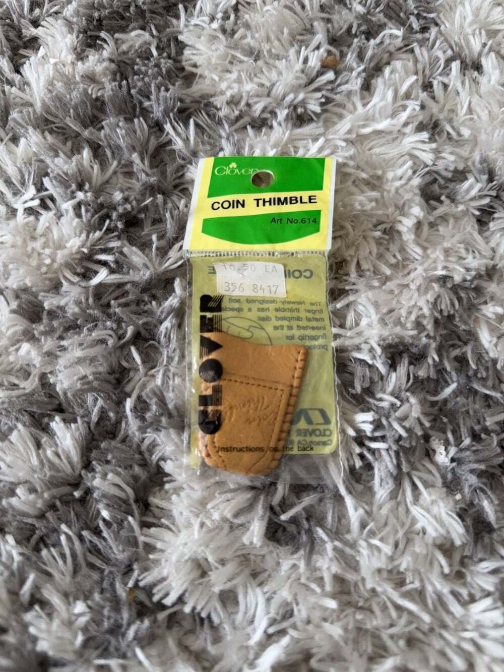 Clover Coin Thimble Art No. 614 Leather Sewing Tool